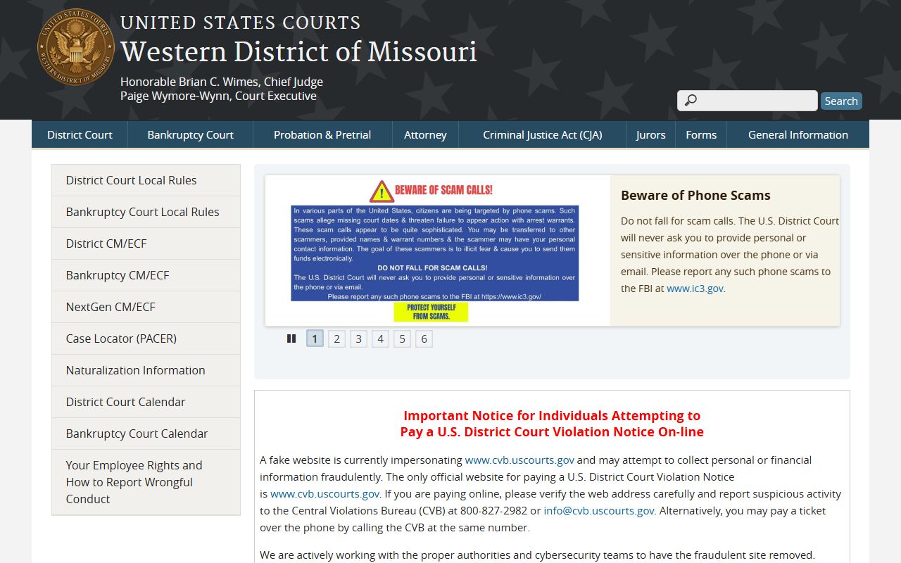 Greene County Circuit Court records compared with Western District of Missouri federal court